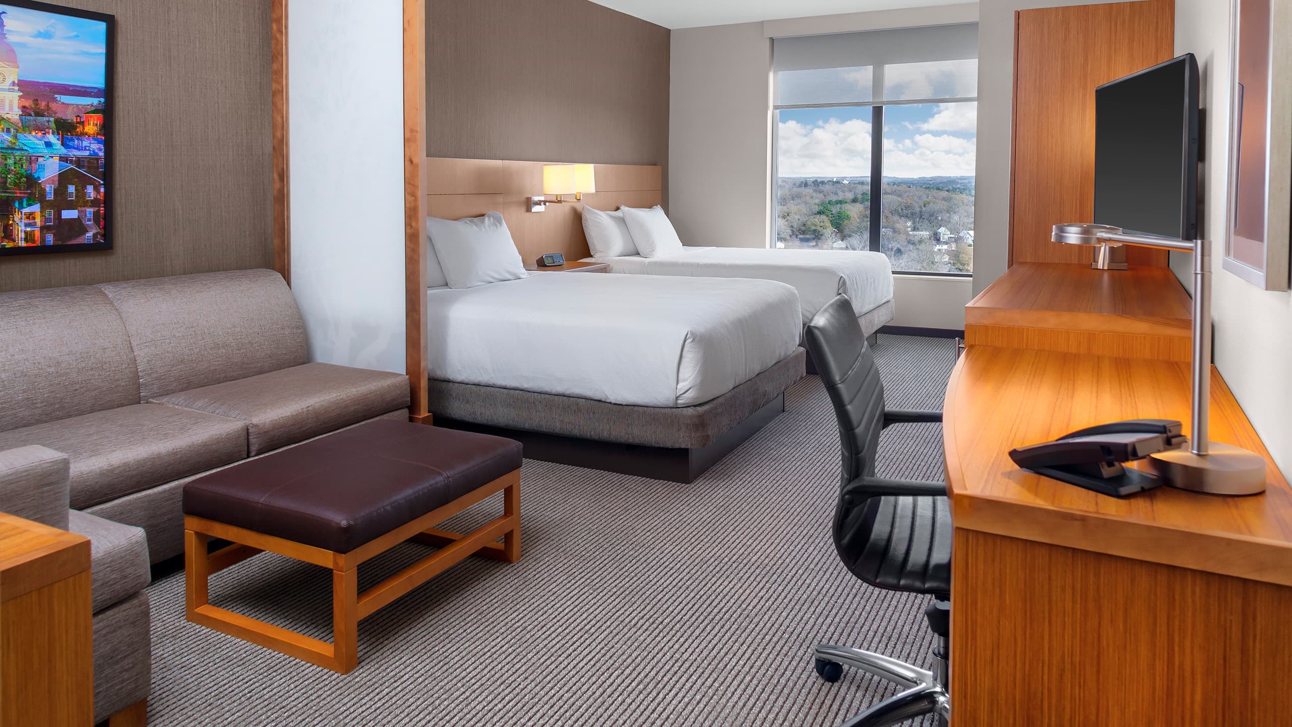 Two Queen Beds (Plus Sofa Bed) - Image 1