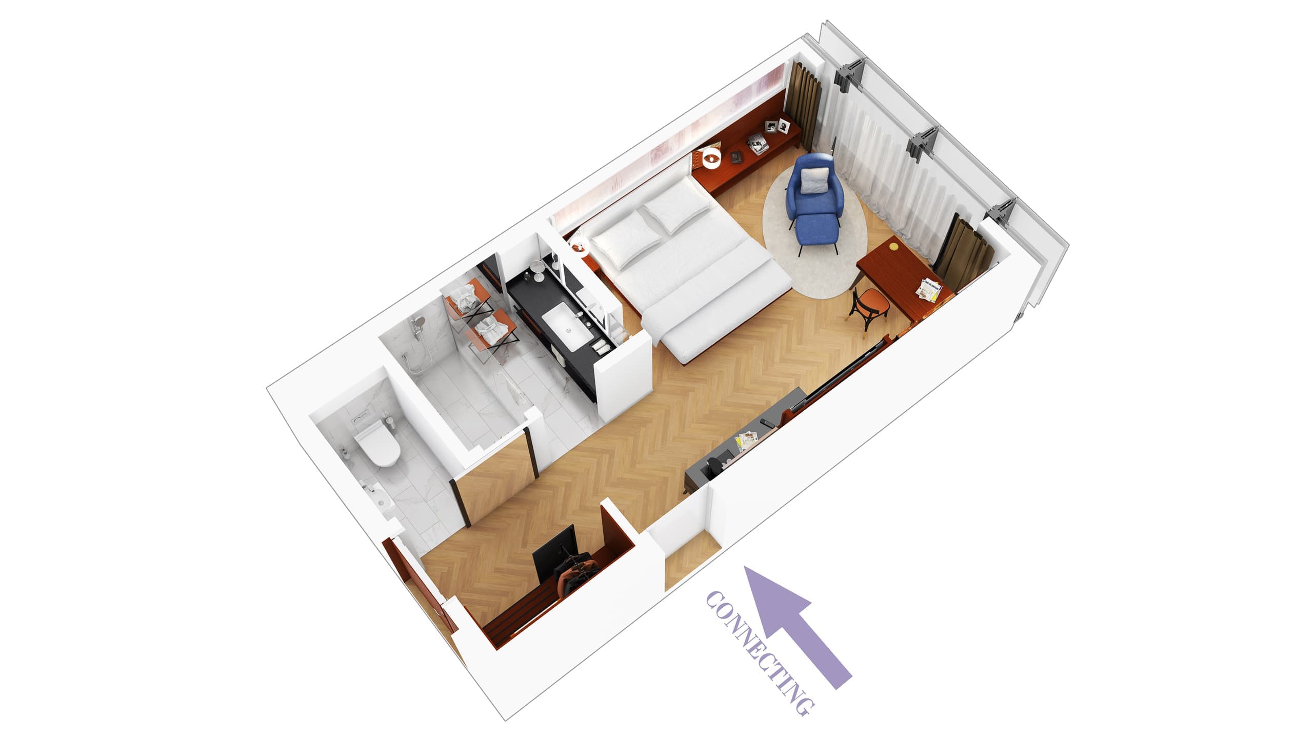 1 King Bed - Image 5