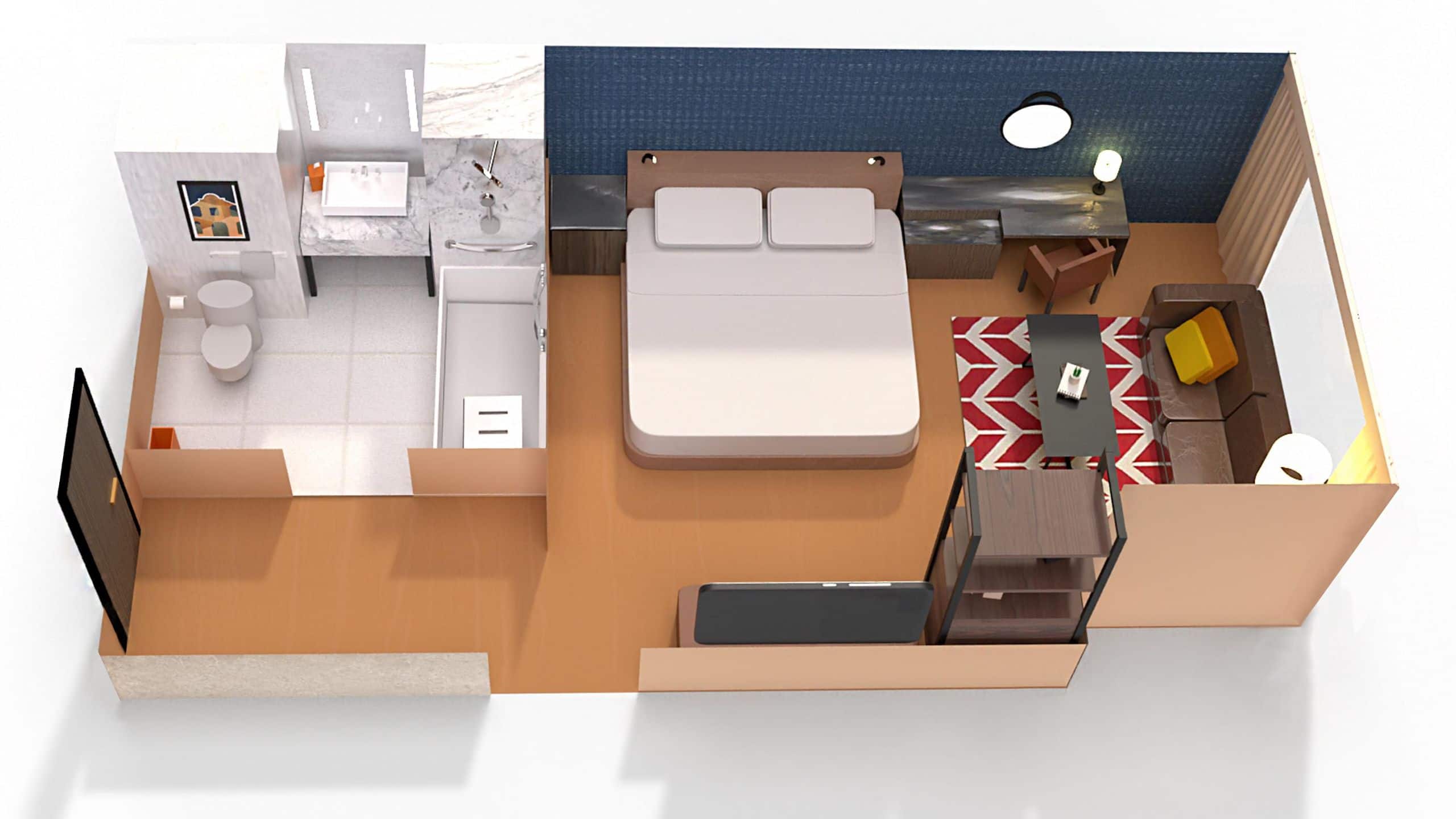 1 King Bed Accessible Tub - Image 3