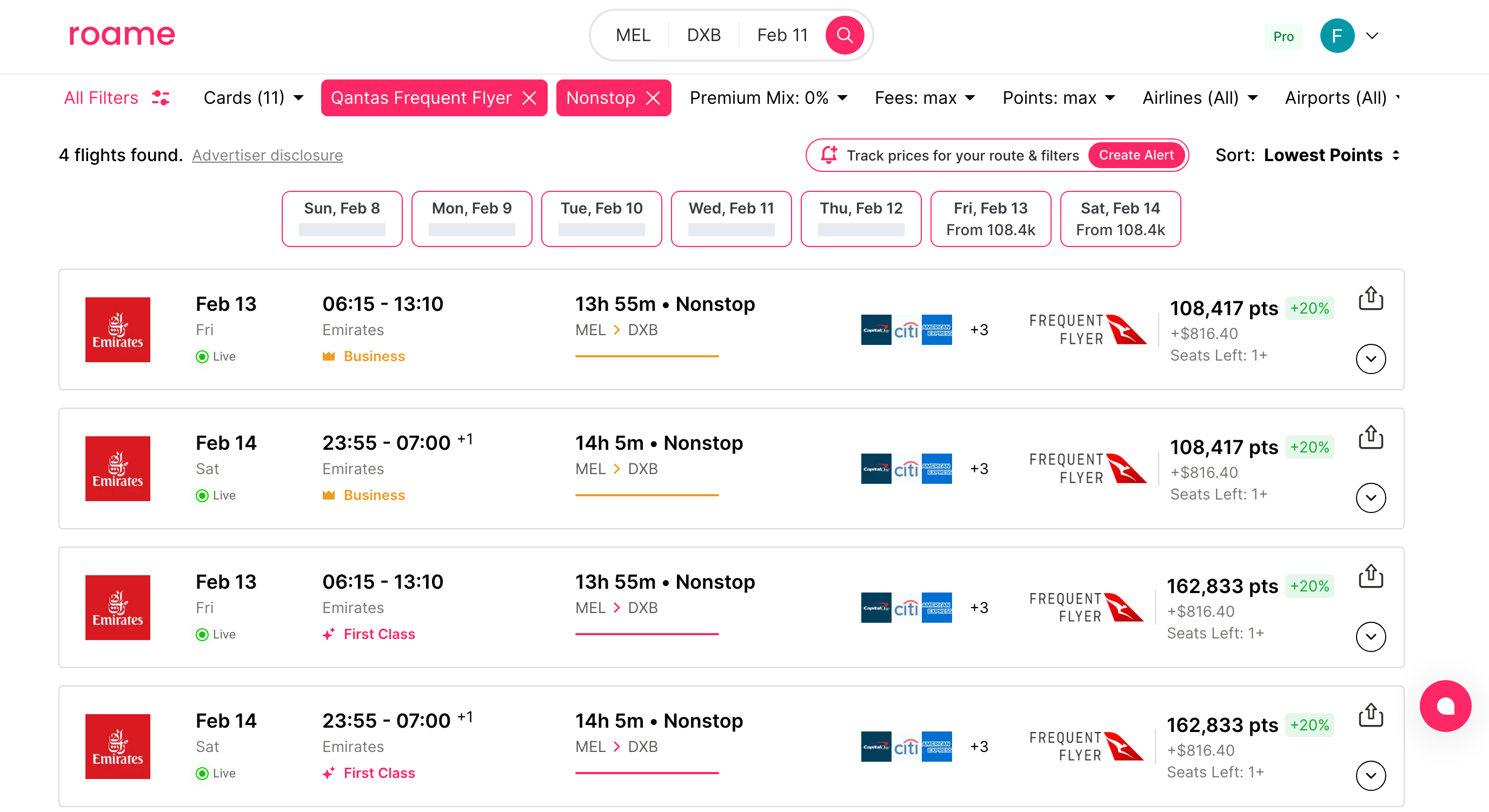 Australia to Dubai in Emirates First Class