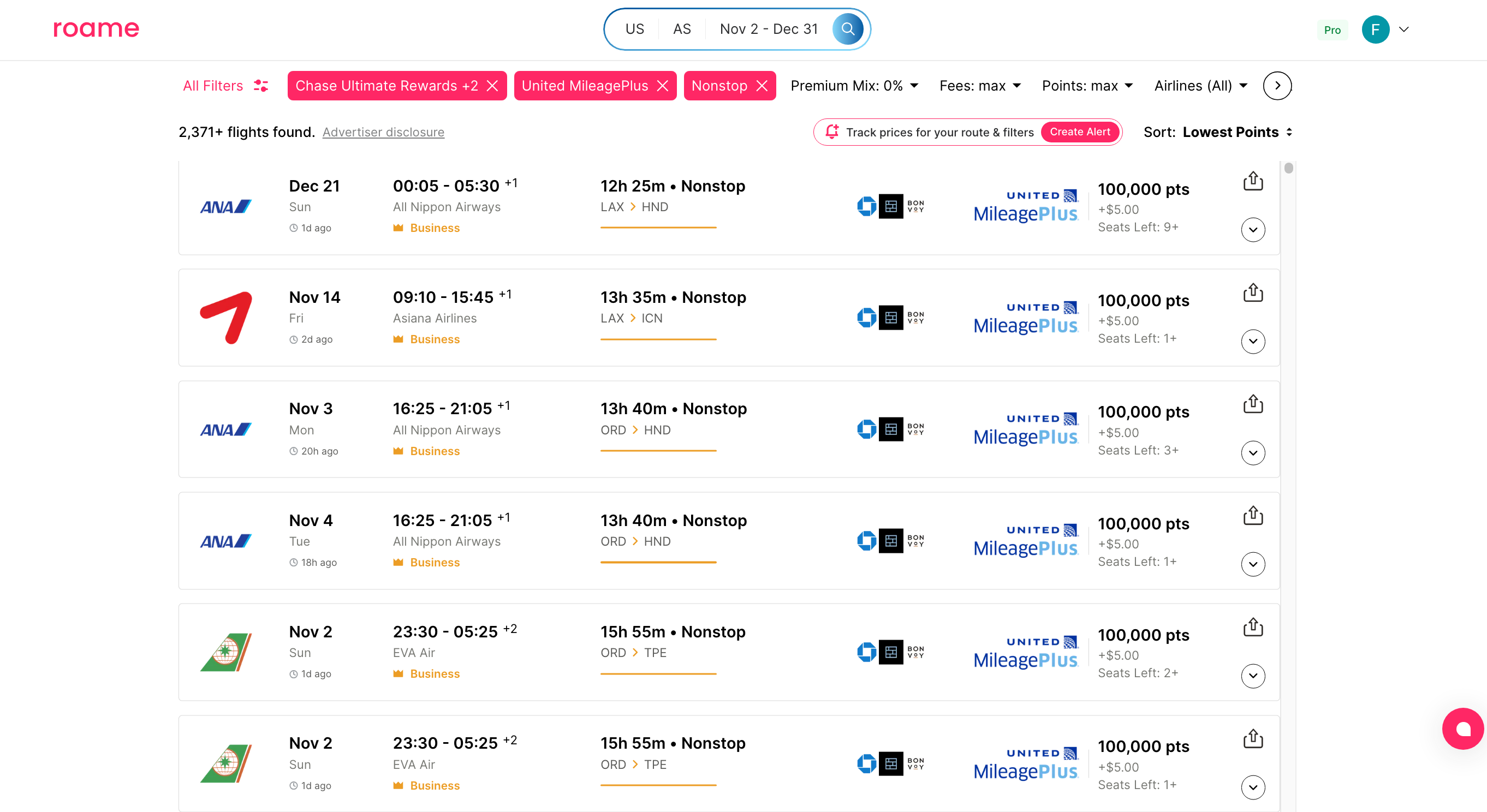 US to Asia with United MileagePlus